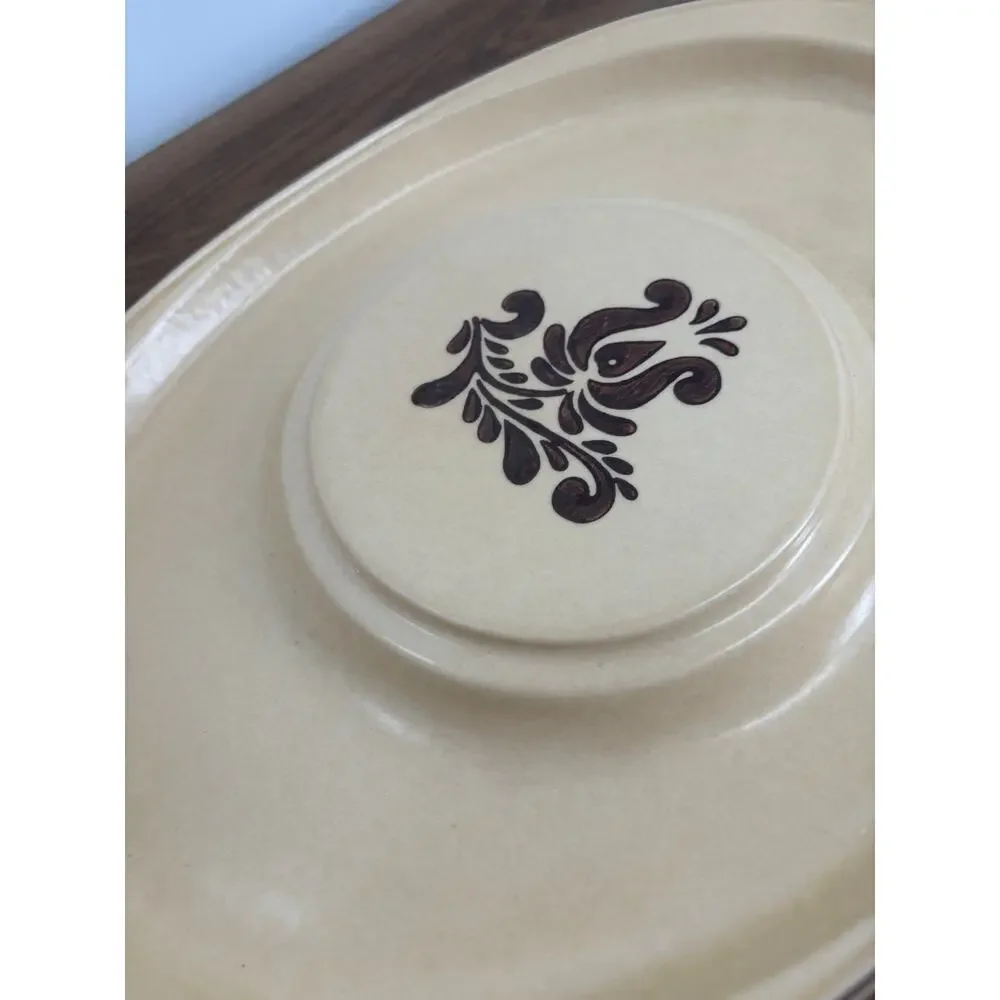 Vintage Pfaltzgraff Village Cheese & Cracker Tray Platter #703 16